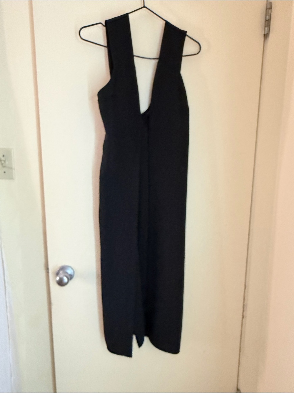 Topshop Black Sleeveless Plunge V Jumpsuit